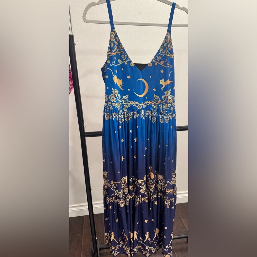BlackMilk Sailor Moon Guardians Stars Sheer Midaxi Dress Size Large